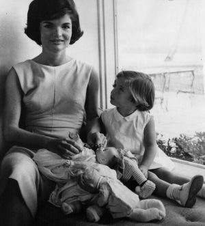 jackie kennedy style as the first lady with caroline.jpg